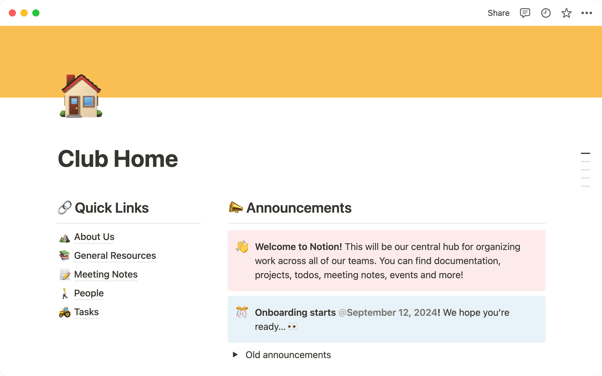 동아리 자료, 프로젝트, 일정 등을 한 곳에 모아 다같이 확인할 수 있게 하세요.