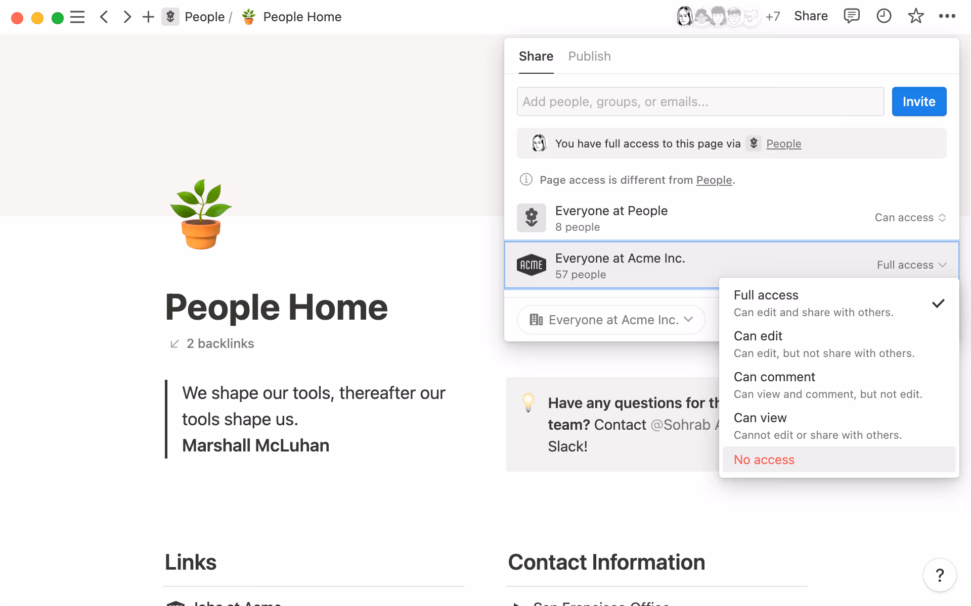 팀원별로 필요한 적절 수준의 사용 권한을 부여하세요.