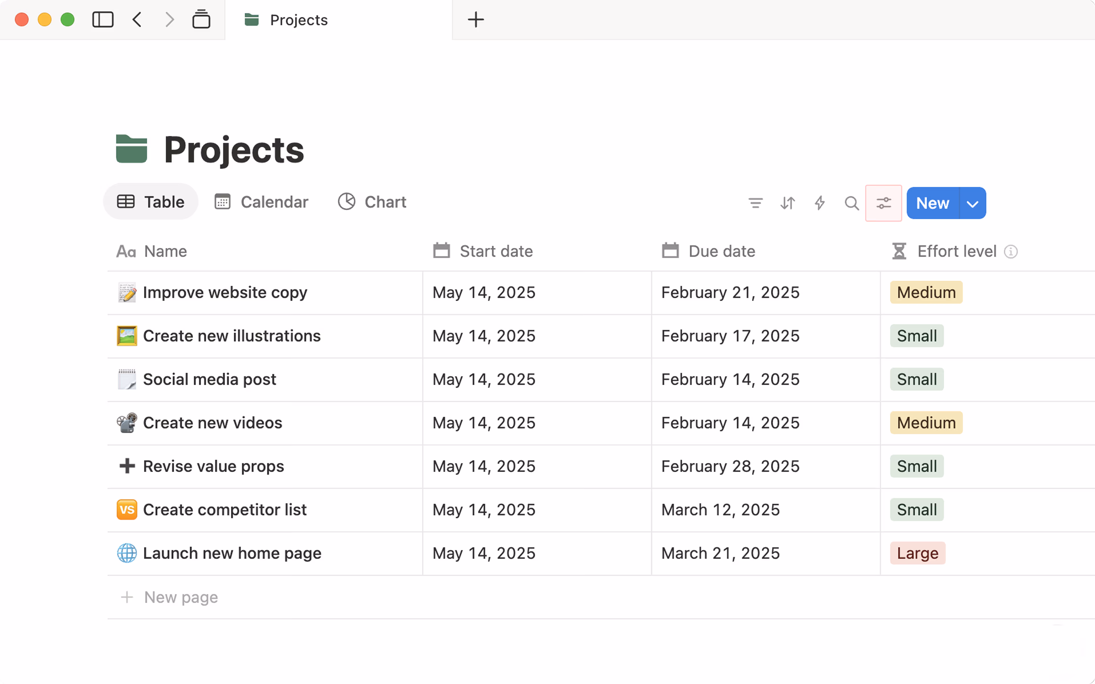 도움말 센터: DB 설정 아이콘