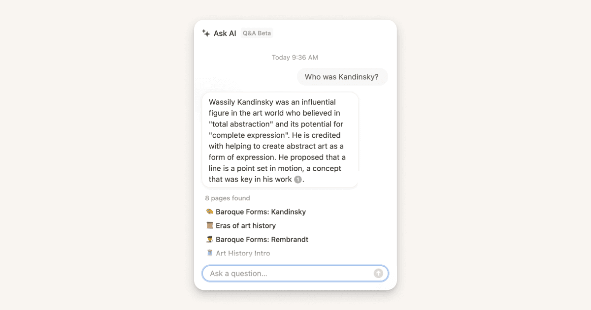 Q&A를 사용하여 개인 지식 라이브러리에서 인사이트 발굴하기