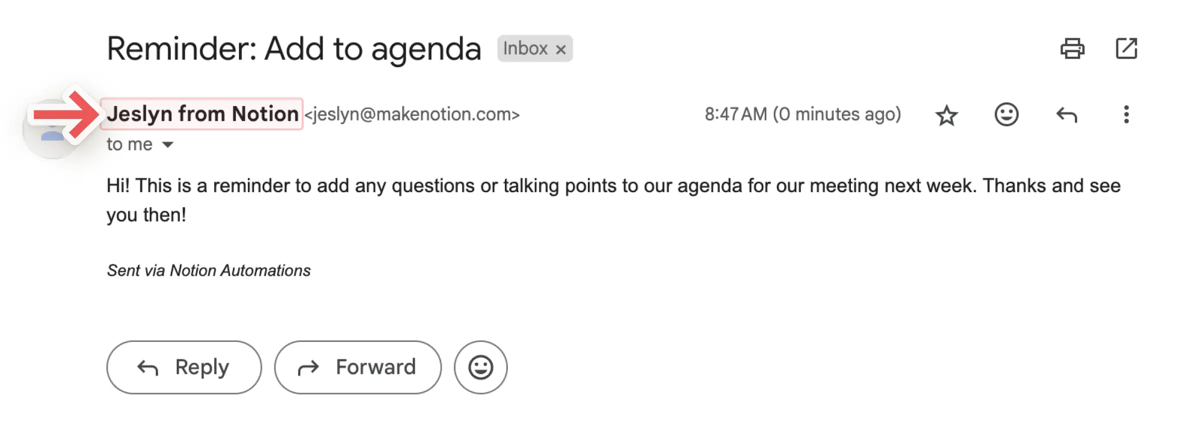hc: Gmail 자동화의 표시 이름