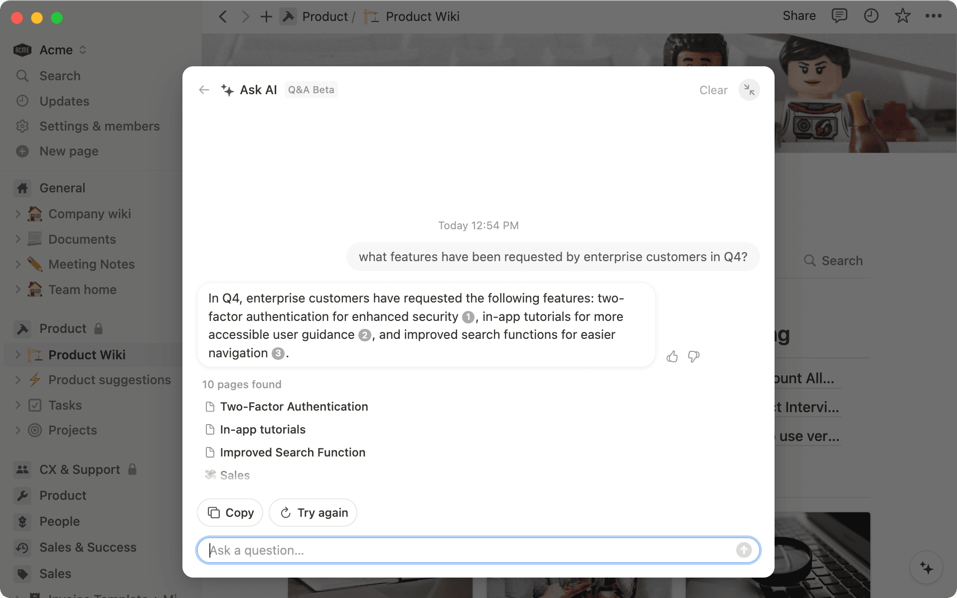몇 페이지에 달하는 사용자 리서치를 이해하기 쉬운 인사이트로 빠르게 종합해줍니다.