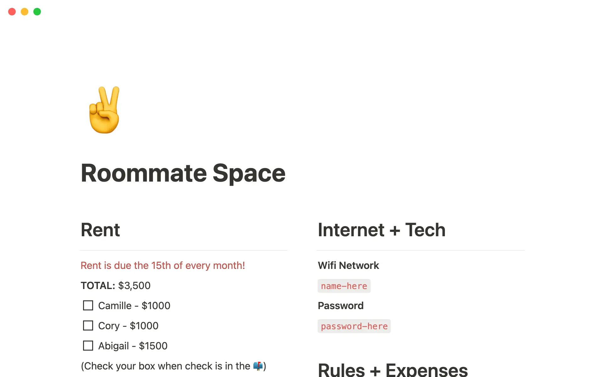 Image for top-5-free-roommates-templates-in-notion